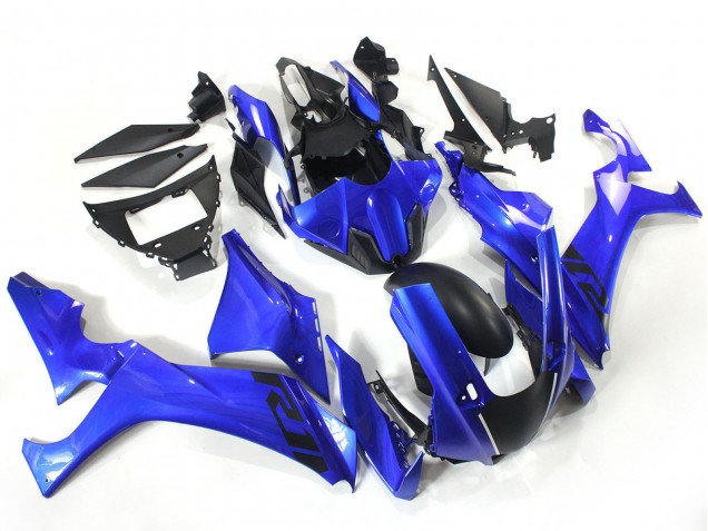 Yamaha YZF 1000 R1 Motorrad Verkleidung 2020-2025 - Blau Matt Schwarz