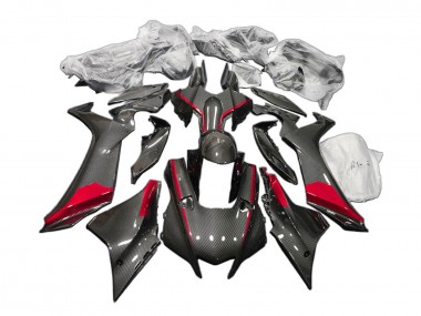 Yamaha YZF 1000 R1 Motorrad Verkleidung 2020-2025 - Schwarzes Carbonfaser Rot