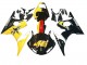 Yamaha YZF R6 Motorrad Verkleidung 2003-2004 - Gelb Rot Glanzendes Schwarz 46