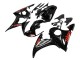 Yamaha YZF R6 Motorrad Verkleidung 2003-2004 - Glanzendes Schwarz Rot
