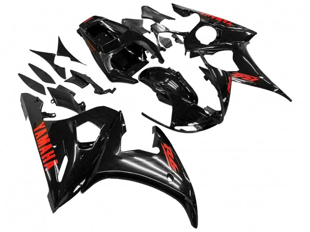 Yamaha YZF 600 R6 Motorrad Verkleidung 2005 - Schwarz Rot