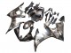 Yamaha YZF 600 R6 Motorrad Verkleidung 2005 - Matt Schwarz Grau Geometric