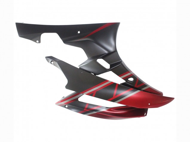 Yamaha YZF 600 R6 Motorrad Verkleidung 2006-2007 - Rot Matt Schwarz
