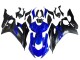 Yamaha YZF 600 R6 Motorrad Verkleidung 2017-2025 - Blau Matt Schwarz