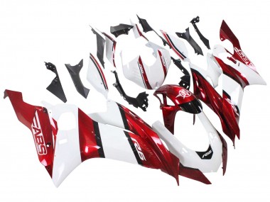Yamaha YZF 600 R6 Motorrad Verkleidung 2017-2025 - Weiss Rot Schwarz