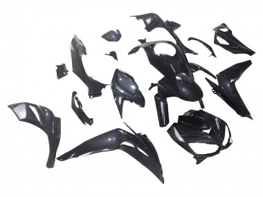 Kawasaki Z1000 Motorrad Verkleidung 2014-2019 - Schwarze Carbonfaser