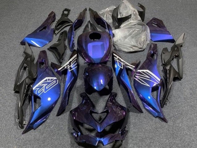 Kawasaki ZX25R ZX-25R Motorrad Verkleidung 2019-2025 - Lila Blau Gradient