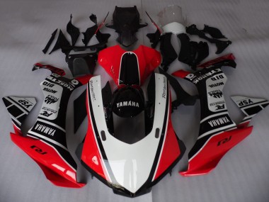 Yamaha YZF R1 Motorrad Verkleidung 2015-2019 - Weiss Rot Schwarz Motul YSP