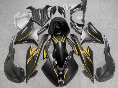 BMW S1000RR Motorrad Verkleidung 2019-2022 - Matt Schwarz Gold