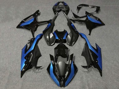 BMW S1000RR Motorrad Verkleidung 2019-2022 - Schwarz Metallisch Blau