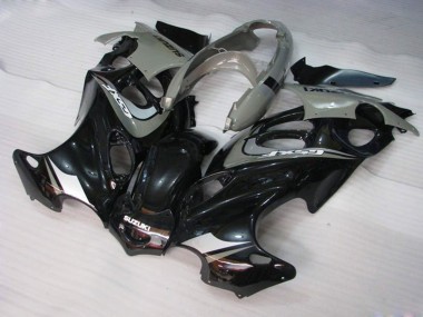 Suzuki GSX600F/GSX750F Motorrad Verkleidung 2004-2006 - Glanzendes Schwarz Grau