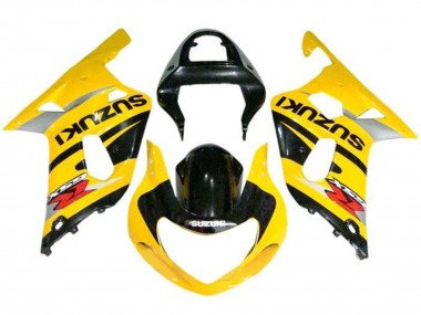 Suzuki GSXR1000 Motorrad Verkleidung 2000-2002 - Gelb Grau Schwarz