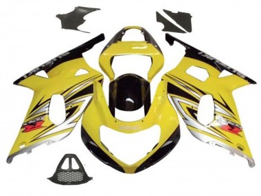 Suzuki GSXR1000 Motorrad Verkleidung 2000-2002 - Gelb Silber Glanzendes Schwarz