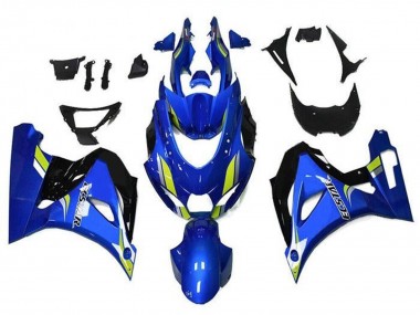 Suzuki GSXR1000 Motorrad Verkleidung 2017-2024 - Blau Grun Schwarz Ecstar