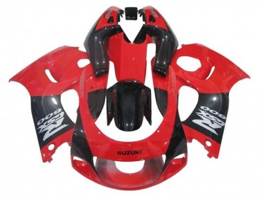 Suzuki GSXR 600 / GSXR 750 Motorrad Verkleidung 1996-2000 - Rot Schwarz Grau