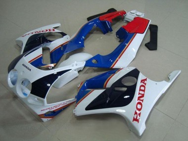 Honda CBR250RR MC19 Motorrad Verkleidung 1988-1989 - Weiss Rot Blau Glanzendes Schwarz