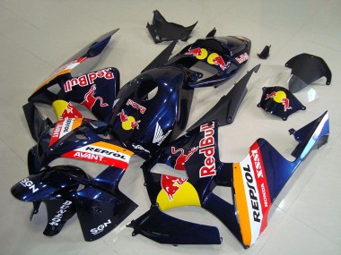 Honda CBR600RR Motorrad Verkleidung 2005-2006 - Dunkel Blau Orange Red Bull Repsol