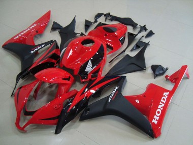 Honda CBR600RR Motorrad Verkleidung 2007-2008 - Rot Matt Schwarz OEM Stil