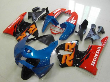 Honda CBR900RR 919 Motorrad Verkleidung 1998-1999 - Rot Blau Glanzendes Schwarz