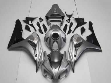 Honda CBR1000RR Motorrad Verkleidung Kit 2006-2007 - Silber Glanzendes Schwarz