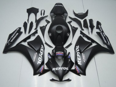 Honda CBR1000RR Motorrad Verkleidung 2012-2016 - Matt Schwarz Weiss Repsol HRC