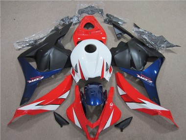 Honda CBR600RR Motorrad Verkleidung 2009-2012 - Weiss Rot Blau Matt Schwarz