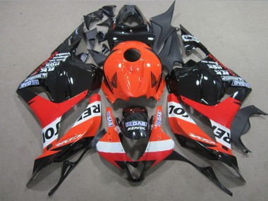 Honda CBR600RR Komplette Abs Verkleidung 2009-2012 - Orange Weiss Rot Glanzendes Schwarz Repsol
