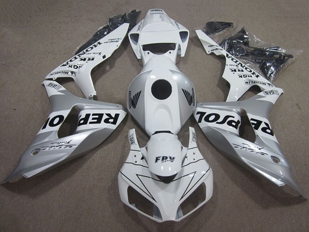 Honda CBR1000RR Motorrad Verkleidung 2006-2007 - Weiss Silber Schwarz Repsol