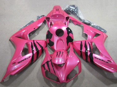 Honda CBR1000RR Motorrad Verkleidung 2006-2007 - Rosa Schwarz Monster