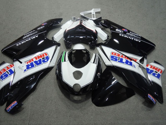 Ducati 749 999 Motorrad Verkleidung 2003-2004 - Weiss Glanzendes Schwarz Parts Unlimited