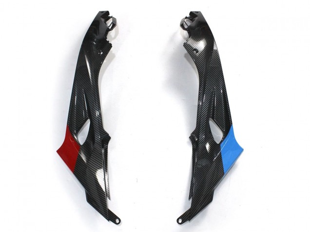BMW S1000RR Motorrad Verkleidung 2015-2016 - Blau Rot Carbonfaser