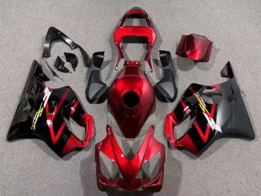 Honda CBR600 F4i Motorrad Verkleidung 2001-2003 - Bonbon Rot Schwarz