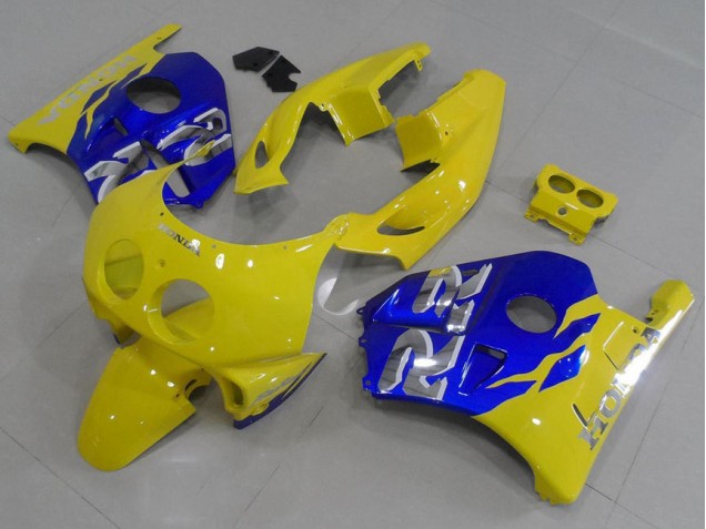 Gelb Blau Honda CBR 250 RR MC22 1991-1998 Motorrad Verkleidungen