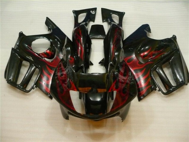 Schwarz rote Flamme Honda CBR 600 F3 1995-1998 Motorrad Verkleidung Schwarz rote Flamme Honda CBR 600 F3 1995-1998 Motorrad Verkleidung