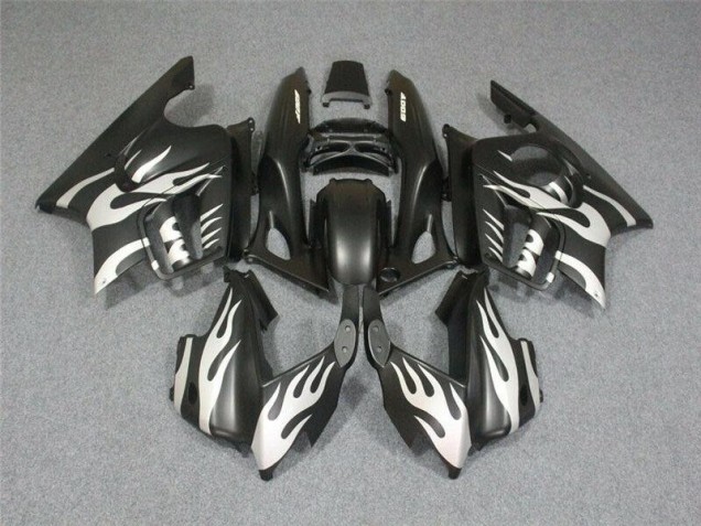 Schwarze Weiße Flamme Honda CBR 600 F3 1995-1998 Motorrad Verkleidungen Schwarze Weiße Flamme Honda CBR 600 F3 1995-1998 Motorrad Verkleidungen