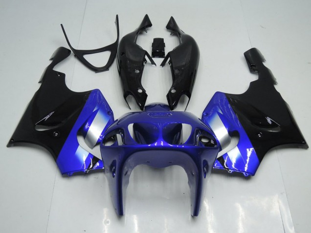 Blau und Schwarz Kawasaki ZX7R 1996-2003 Motorrad Verkleidungen Blau und Schwarz Kawasaki ZX7R 1996-2003 Motorrad Verkleidungen
