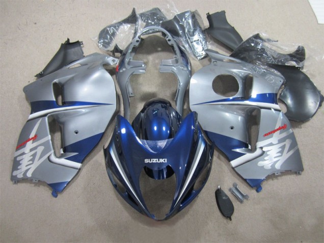 Silber Blau Suzuki GSXR 1300 Hayabusa 1996-2007 Motorrad Verkleidungen Silber Blau Suzuki GSXR 1300 Hayabusa 1996-2007 Motorrad Verkleidungen