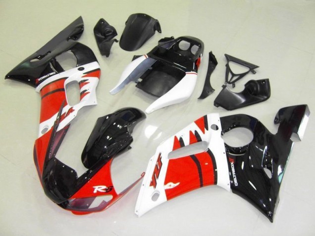 Rot Weiß Schwarz Yamaha R6 1998-2002 Motorrad Verkleidung Rot Weiß Schwarz Yamaha R6 1998-2002 Motorrad Verkleidung