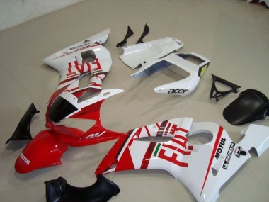 Weiß Rot Fiat Motul Acer Yamaha R6 1998-2002 Motorrad Verkleidungen