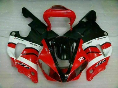 Rot Yamaha R1 2000-2001 Motorrad Verkleidungen Komplett Sets