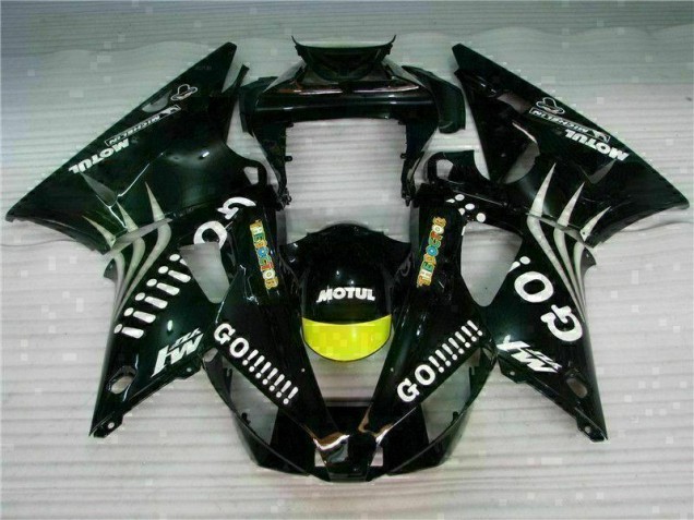 Schwarz Yamaha R1 2000-2001 Motorrad Verkleidung Schwarz Yamaha R1 2000-2001 Motorrad Verkleidung