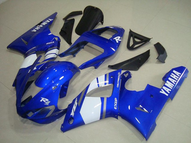 Blau Weiß Yamaha R1 2000-2001 Motorrad Verkleidungen Blau Weiß Yamaha R1 2000-2001 Motorrad Verkleidungen