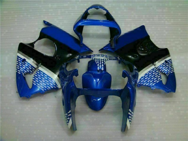 Blau Kawasaki ZX6R 2000-2002 Motorrad Vollverkleidung Blau Kawasaki ZX6R 2000-2002 Motorrad Vollverkleidung