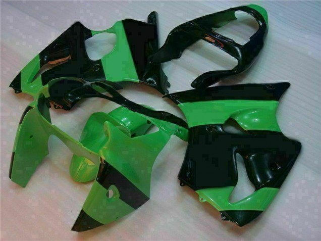 Grün Schwarz Kawasaki ZX6R 2000-2002 Motorrad VollVerkleidungen & Plastik