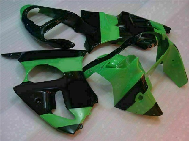 Grün Schwarz Kawasaki ZX6R 2000-2002 Motorrad VollVerkleidungen & Plastik