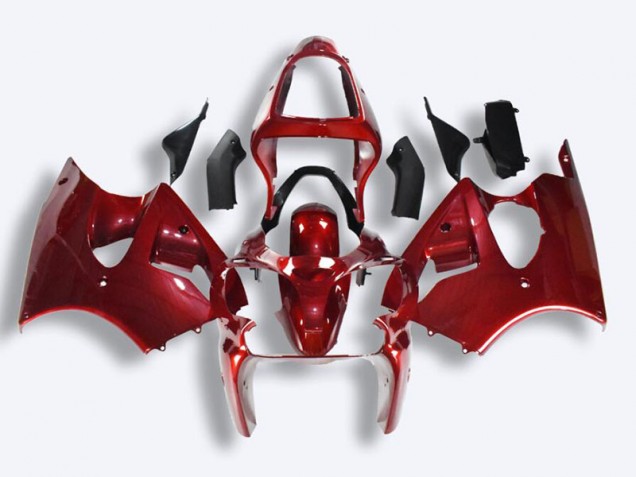 Rot Kawasaki ZX6R 2000-2002 Motorrad Verkleidung Rot Kawasaki ZX6R 2000-2002 Motorrad Verkleidung