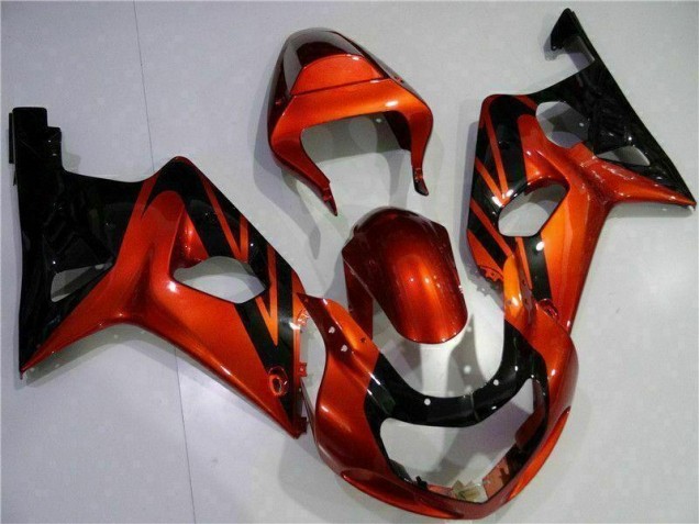 Orange Schwarz Suzuki GSXR 1000 K1 2000-2002 Motorrad Verkleidungen Orange Schwarz Suzuki GSXR 1000 K1 2000-2002 Motorrad Verkleidungen