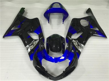 Blau Schwarz Suzuki GSXR 1000 K1 2000-2002 Motorrad Verkleidungen
