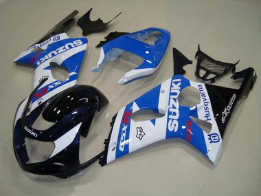 Schwarz Blau Weiß Suzuki GSXR 1000 K1 2000-2002 Motorrad Verkleidungen