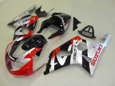 Rot Silber Suzuki GSXR 1000 K1 2000-2002 Motorrad Verkleidungen